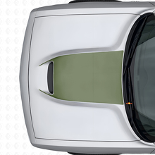 Vinilo adhesivo para ventilación de capó negro para Dodge Challenger 2015+_3