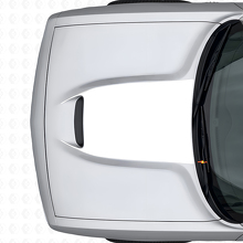 Vinilo adhesivo para ventilación de capó negro para Dodge Challenger 2015+_5