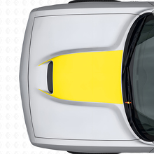 Vinilo adhesivo para ventilación de capó negro para Dodge Challenger 2015+_6