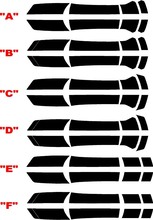 2010 Chevrolet Camaro Transformer 3 Style Rally Stripe Kit con parrilla inferior Blackout
 2