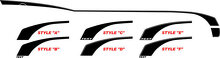Kit de vinilos con franjas laterales estilo hockey para Chevrolet Camaro 2010-15_2