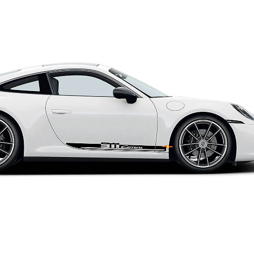 Kit de calcomanías de vinilo con franjas laterales para Porsche 911 Carrera