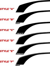 Rayas laterales de hockey estilo retro Chevrolet Camaro 2010 - 2015
 2