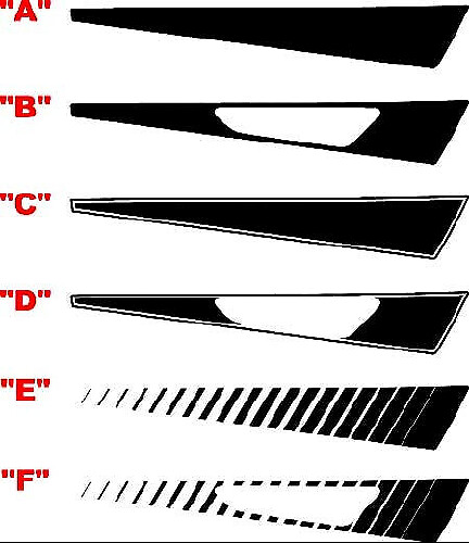 Rayas de lanza en el capó del Chevrolet Camaro de 2016 y posteriores
