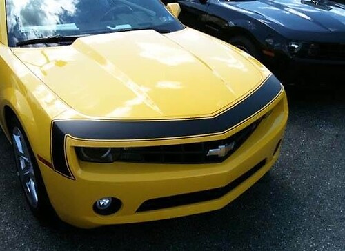 1967 SS Nuevo estilo de calcomanías de rayas de nariz delantera para 2010 - 2013 Chevrolet Camaro
