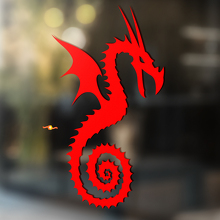 Dragón con Cola en Espiral Adhesivo Universal de Vinilo_2