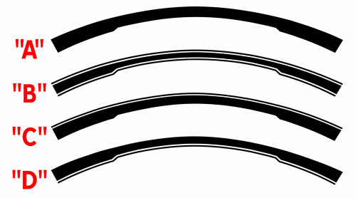 Upper Spoiler Accent Kit Guardabarros trasero Adhesivo de vinilo para Chevrolet Camaro 2010-2015