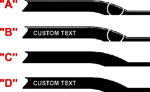 Rayas laterales estilo deportivo moderno Chevrolet Camaro 2016 y posteriores
