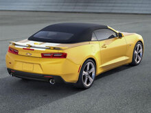 Chevrolet Camaro SS Convertible de 2016 en adelante, estilo de fábrica, con franjas gemelas para capó, baúl y alerón Rally
 3