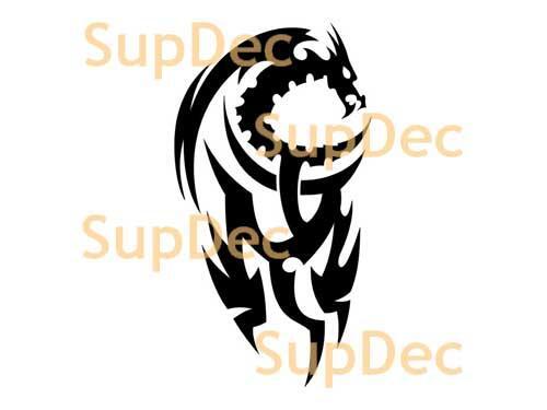 Dragón vinilo arte pared ventana baño pegatina calcomanía #21
