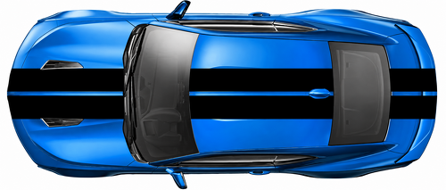 Pace Car Style Rally Stripe Kit Capó Techo Maletero Adhesivo de vinilo para Chevrolet Camaro 2016-2024