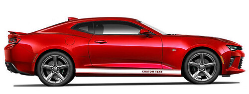 Calcomanías de rayas de paneles de balancín para Chevrolet Camaro
