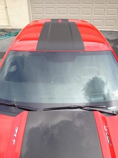 2010 y posteriores Chevrolet Camaro ZL1 Style Hood, Roof, Trunk and Spoiler Stripe Kit