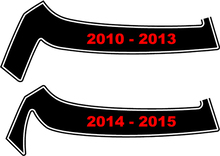 2010 - 2015 Chevrolet Camaro 1969 ZL-1 estilo Fascia/rayas decorativas en el capó
 2