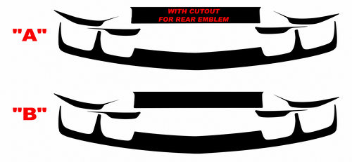 Rear Fascia Blackout Kit Maletero Adhesivo de vinilo para Chevrolet Camaro 2010-2013