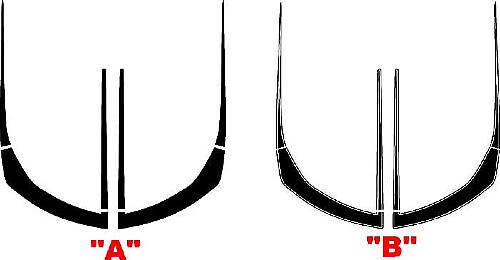 Tiras de Acento de Fascia Frontal Estilo ZL1 Calcomanías de Vinilo para Capó para Chevrolet Camaro 2016+