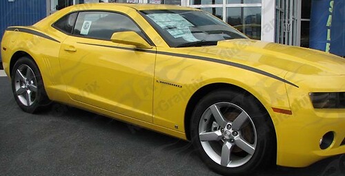 2010 - 2015 Chevrolet Camaro Upper Fender Accent Stripes Calcomanías de vinilo Pegatinas
