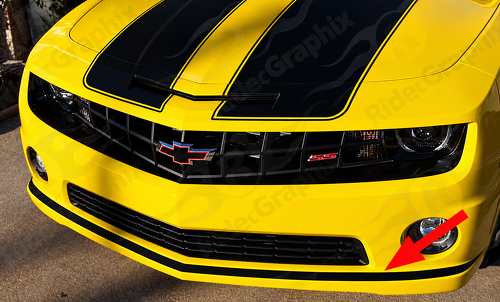Lower Fascia Accent Stripe — Adhesivo de vinilo (parachoques delantero) para Chevrolet Camaro SS 2010-2013