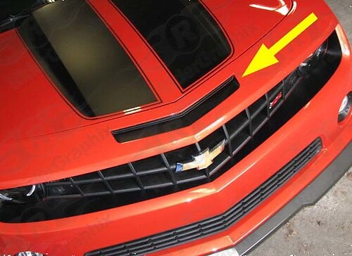 Kit de calcomanías opacas de admisión para Chevrolet Camaro SS 2010
