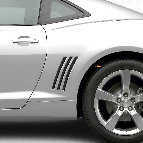 Kit de calcomanías de vinilo con franjas blackout para panel trasero lateral para Chevrolet Camaro 2010-2015