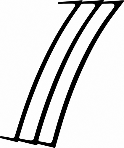 1969 Style Triple Outer Vent Accent Pair — Adhesivo de vinilo (guardabarros trasero) para Chevrolet Camaro 2010-2015