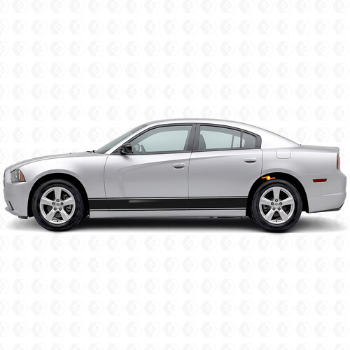 Par 2011 - 2014 Charger Rocker Panel Stripe Kits Vinilo Calcomanías Pegatinas