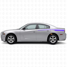 Vinilo adhesivo lateral trasero con franjas cónicas para Dodge Charger 2011-2014_2