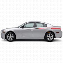Vinilo adhesivo lateral trasero con franjas cónicas para Dodge Charger 2011-2014_3