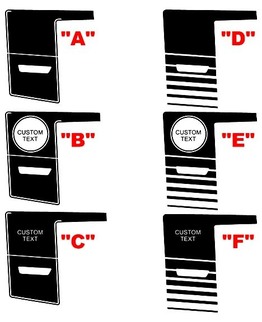 2011 - 2014 Kits de rayas de panel de cuarto estilo Super Bee del cargador