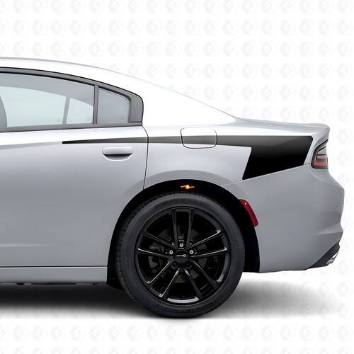 Pegatinas de vinilo con franjas estilo hockey para la tapa de la caja para Dodge Charger 2015-2026