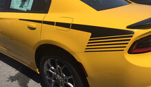 Kit de Vinilo de Tira en Estilo Hockey para Panel Cuarto de Dodge Charger 2015+_2