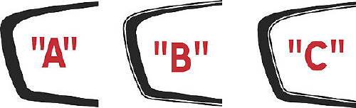 2011 - 2014 Kits de franjas decorativas festoneadas laterales de longitud extendida para el cargador