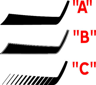 Kits de raya decorativa para cofre de hockey Charger de 2015 y posteriores