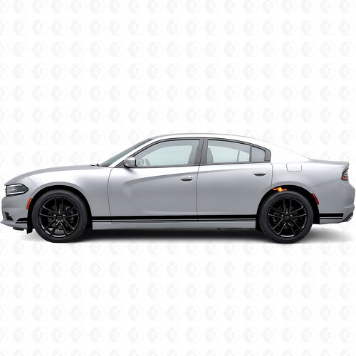 Pegatina de vinilo con franjas dobles laterales para Dodge Charger 2015-2026