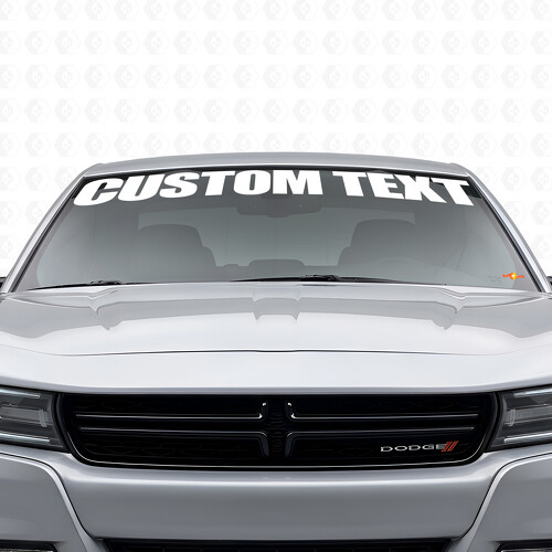 Calcomanía adhesiva personalizada de vinilo para parabrisas para Dodge Charger 2015-2026