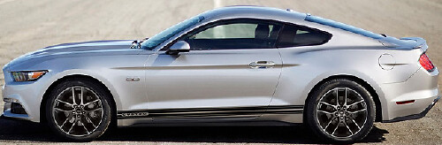 2015 y posteriores Ford Mustang Rocker Panel Stripe Kits