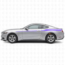 Kit de pegatinas vinílicas decorativas de franjas laterales para Musclecar Mustang 2015-20_2