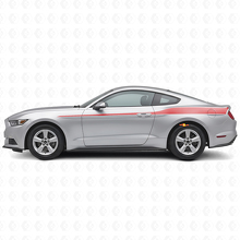 Kit de pegatinas vinílicas decorativas de franjas laterales para Musclecar Mustang 2015-20_3