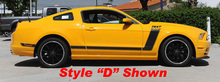 2013 Ford Mustang BOSS Style Side Stripe Kit Calcomanías de vinilo Pegatinas 2