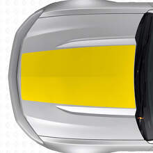 Calcomanías de vinilo adhesivas de franja central negra para capó para musclecar Musclecar modelo 2015-2020_5