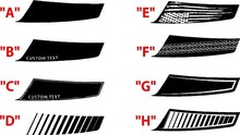 2015 y posteriores Ford F150 Hood Spear Stripes 2