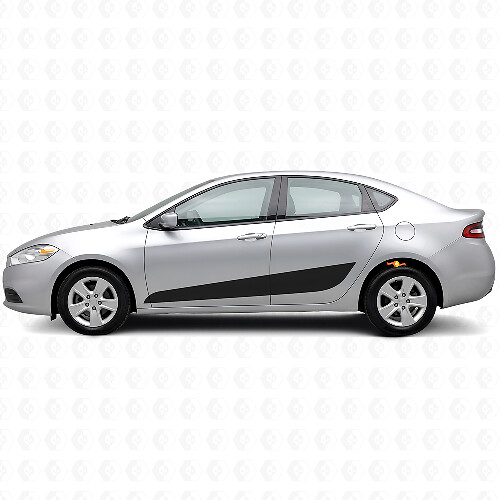 Kit de pegatinas de vinilo con franjas laterales decoradas para Dodge Dart
