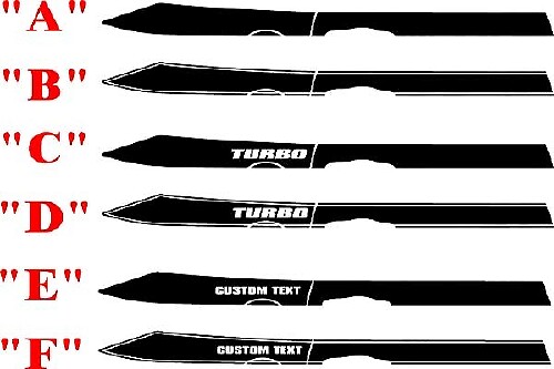 Dodge Dart de 2013 y posteriores Juego completo de franjas de líneas para la parte superior del cuerpo