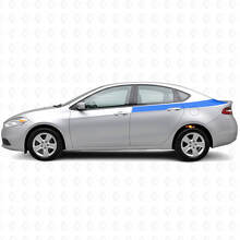 Kit de calcomanías de vinilo con franjas laterales traseras Accent para Dodge Dart 2013+_2