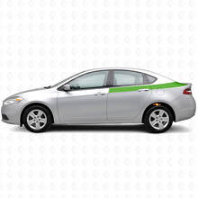 Kit de calcomanías de vinilo con franjas laterales traseras Accent para Dodge Dart 2013+_3