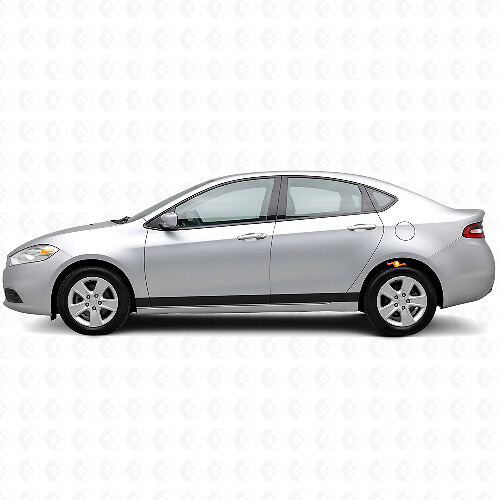 Kit de pegatinas de vinilo con franjas rectas para paneles laterales para Dodge Dart 2013+