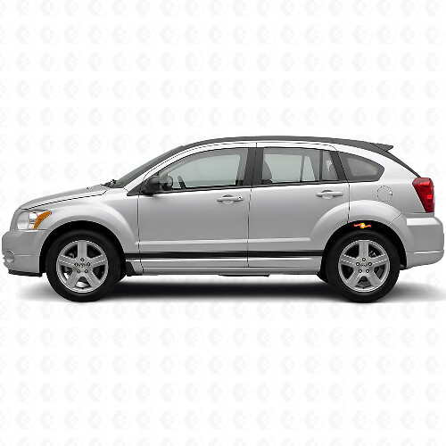Kit de vinilos con rayas laterales de contorno recto para Dodge Caliber 2007+