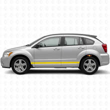 Kit de vinilos con rayas laterales de contorno recto para Dodge Caliber 2007+_5