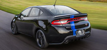 2013 y posteriores Dodge Dart Offset Style Rally Stripe Kit 2