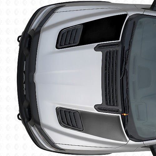Conjunto de Pegatinas Vinilo de Rayas en las Ventilas del Capó Doble para Dodge Ram Sport 2019+